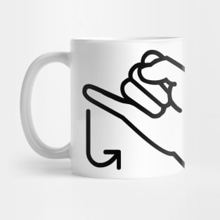 american sign language gift Mug